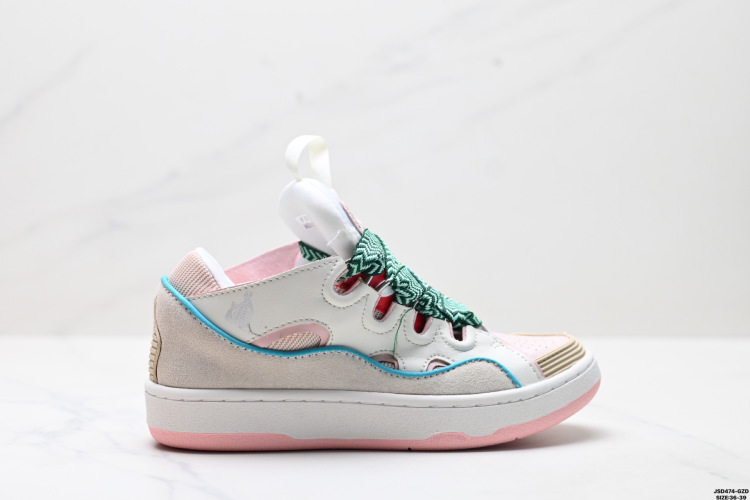 Lanvin Curb Leather Sneakers, Women's Fashion Bread Shoes, Stylish & Comfortable 1 Lanvin Curb Leather Sneakers, Women’s Fashion Bread Shoes, Stylish & Comfortable