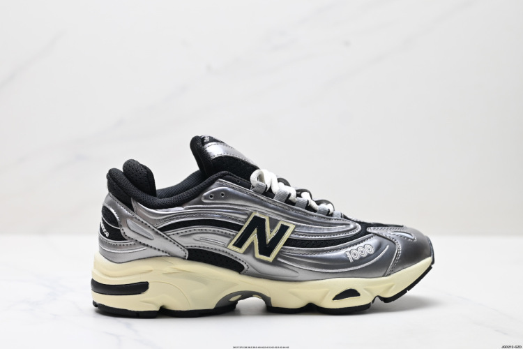 New Balance 1000 Retro Running Shoes - Silver/Black - Casual Sneaker 1 New Balance 1000 Retro Running Shoes – Silver/Black – Casual Sneaker