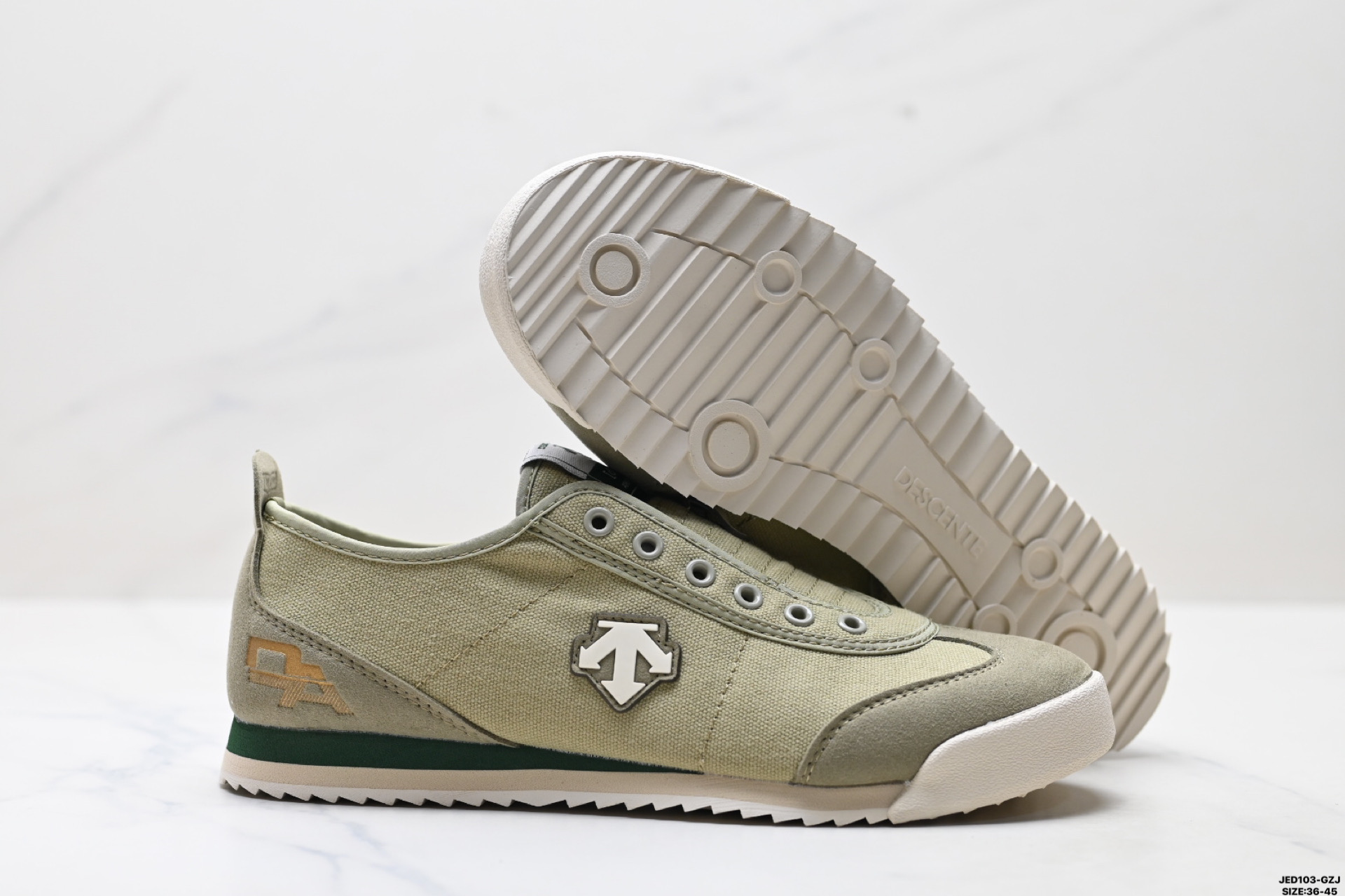 DESCENTE迪桑特CHRON系列男女同款CHRON复古运动休闲鞋帆布鞋 D4331LSN25