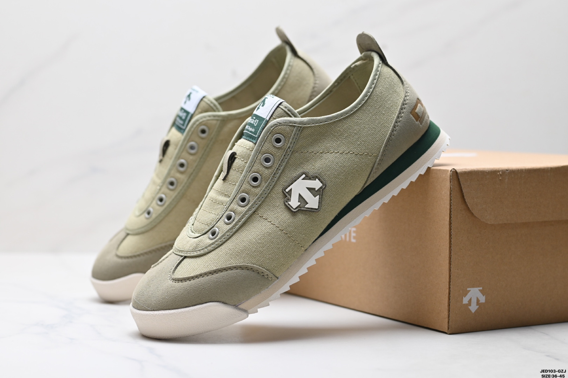 DESCENTE迪桑特CHRON系列男女同款CHRON复古运动休闲鞋帆布鞋 D4331LSN25