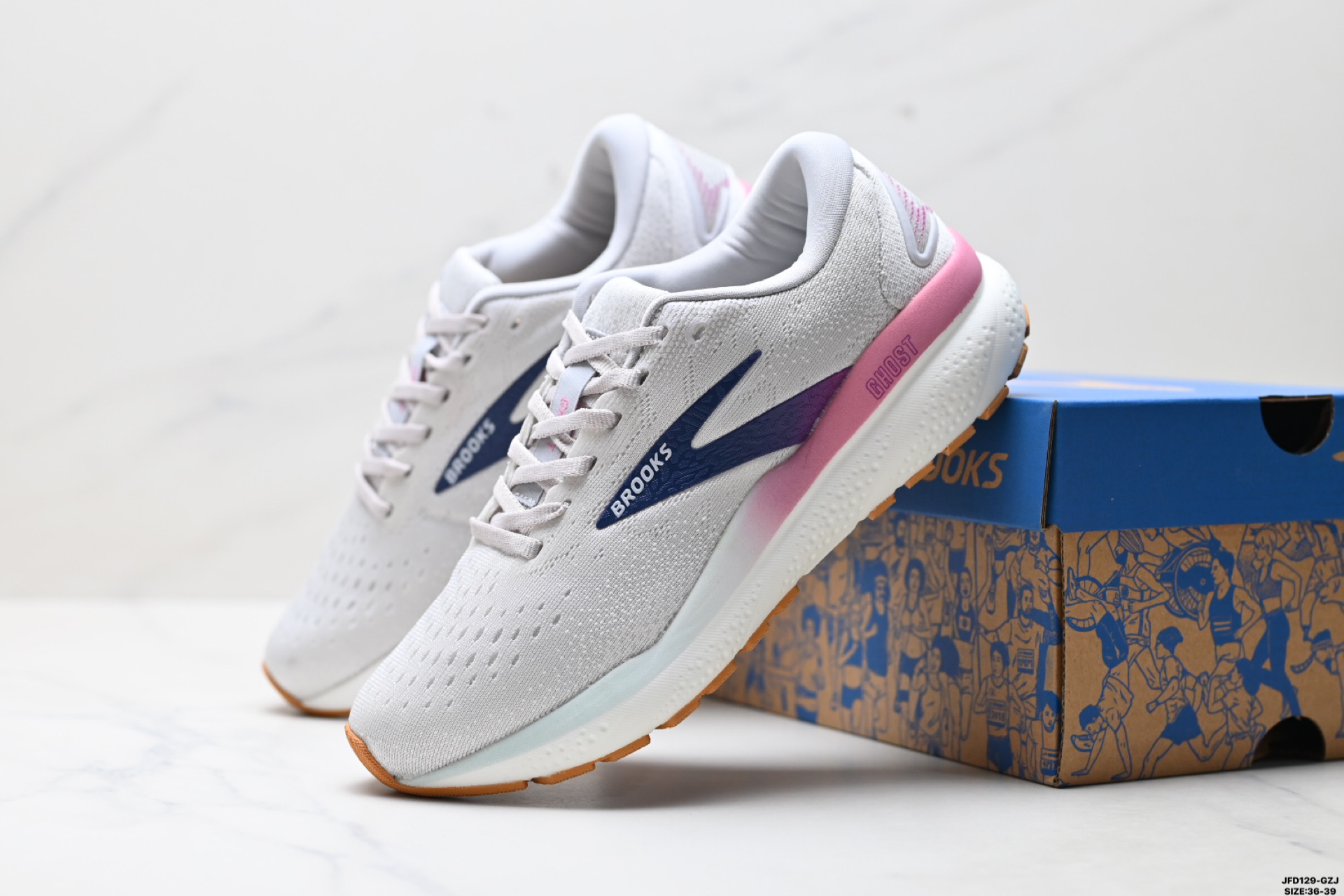 Brooks Ghost 16 布鲁克斯 减震耐磨低帮防滑跑步运动鞋 110418 1D 401