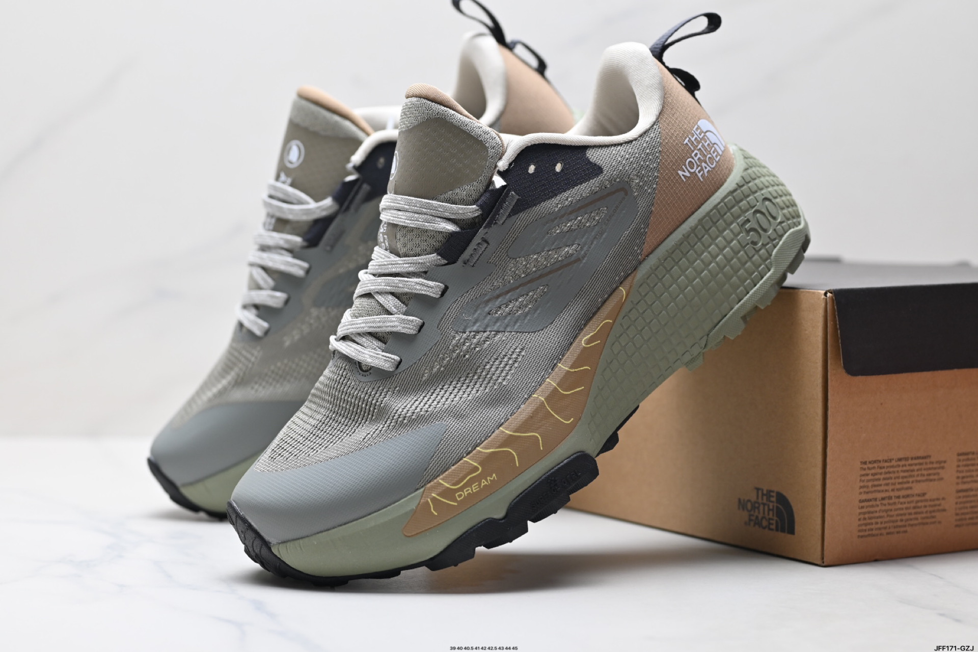 北面THE NORTH FACE Altamesa 500 圆头系带 减震 耐磨 低帮 徒步鞋 NFOA8A9P110W-070