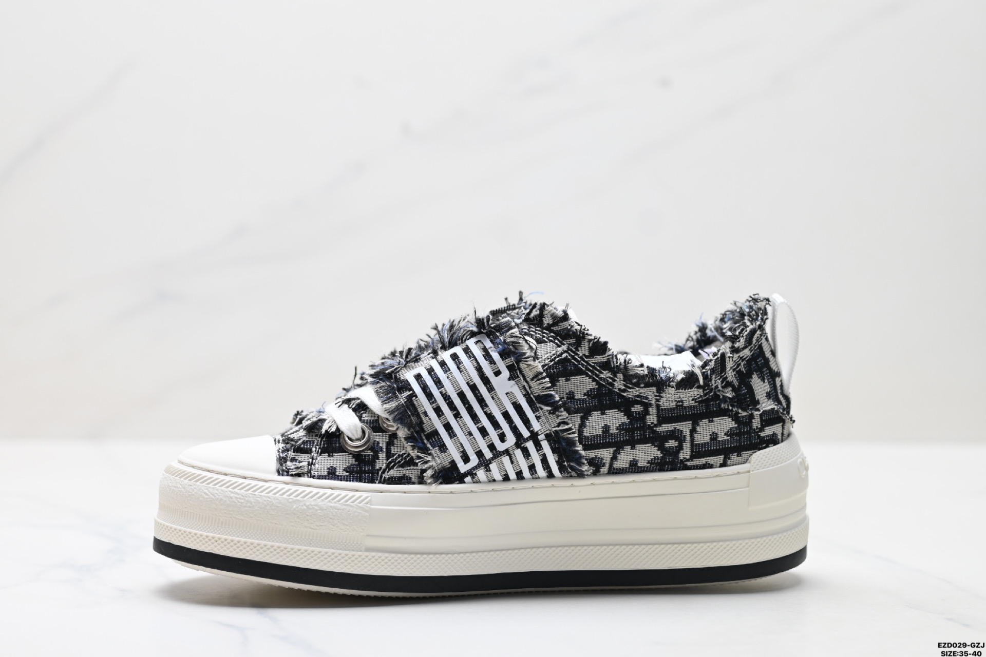 纯原DIOR迪奥 Walk'n'Dior 厚底鞋 低帮 刺绣 时尚板鞋