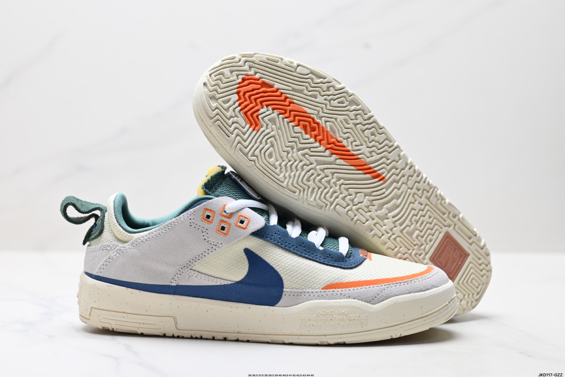 Nike SB DAY ONE 绒面革 网布皮革绒面 简约舒适革防滑减震耐磨透气 低帮 休闲鞋 HQ3475-121