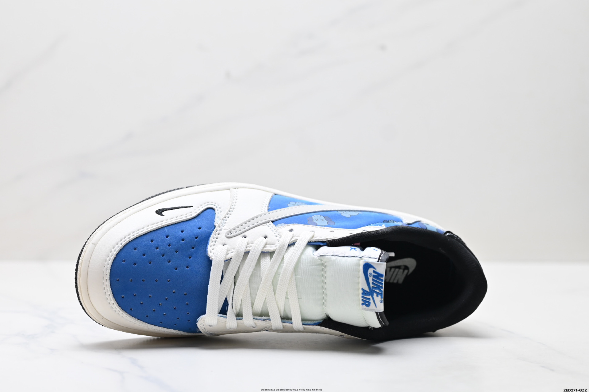 Nike Air Jordan 1 x Travis Scott AJ1倒勾 乔一倒钩 ‘DIY’定制 耐克 低帮文化篮球鞋 XS2024-053