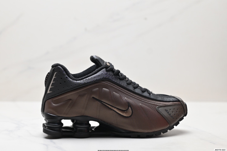 Nike Shox R4 Retro Running Shoes - Metallic Silver Shox Cushioning 1 Nike Shox R4 Retro Running Shoes – Metallic Silver Accents & Cushioned Comfort