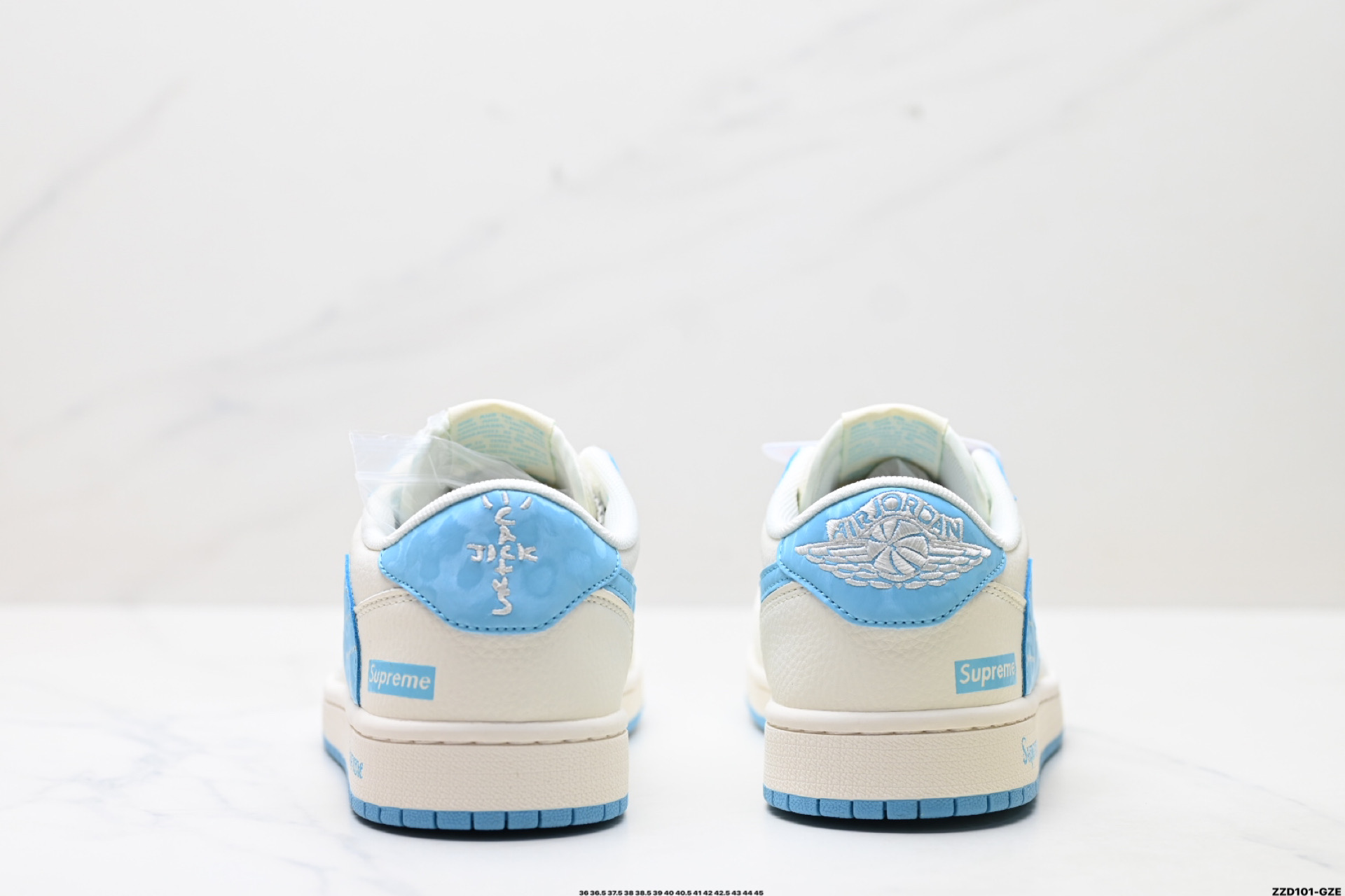 Nike Air Jordan 1 x Travis Scott AJ1倒勾 乔一倒钩 ‘DIY’定制 耐克 低帮文化篮球鞋 HS8068-024