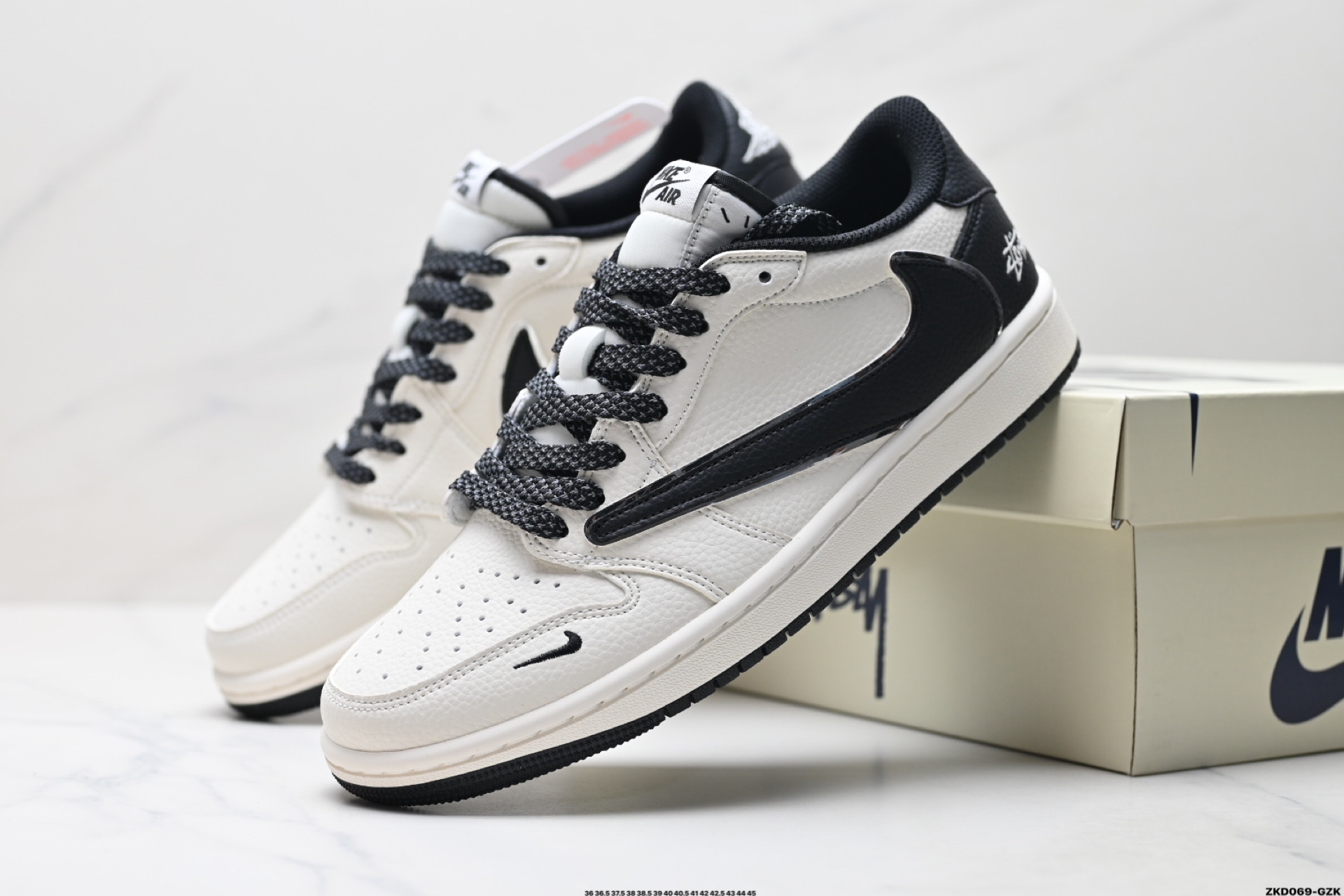 280 Nike Air Jordan 1 x Travis Scott AJ1倒勾 乔一倒钩 ‘DIY’定制 耐克 低帮文化篮球鞋 ST5696-261