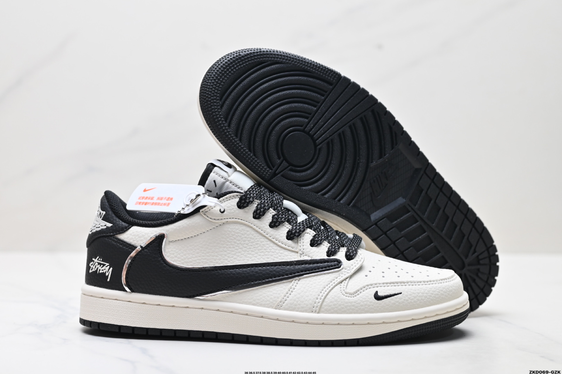 280 Nike Air Jordan 1 x Travis Scott AJ1倒勾 乔一倒钩 ‘DIY’定制 耐克 低帮文化篮球鞋 ST5696-261