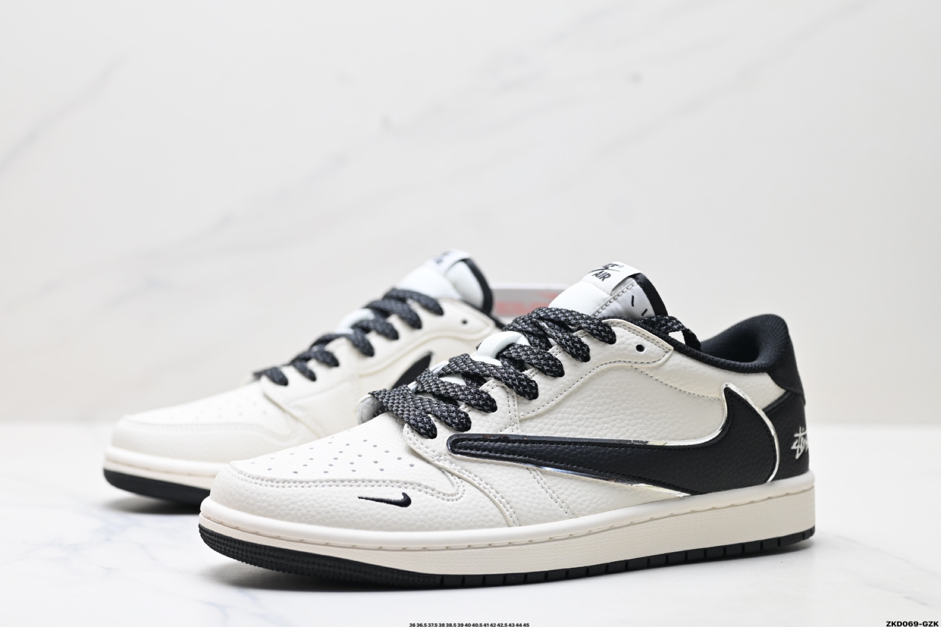 280 Nike Air Jordan 1 x Travis Scott AJ1倒勾 乔一倒钩 ‘DIY’定制 耐克 低帮文化篮球鞋 ST5696-261