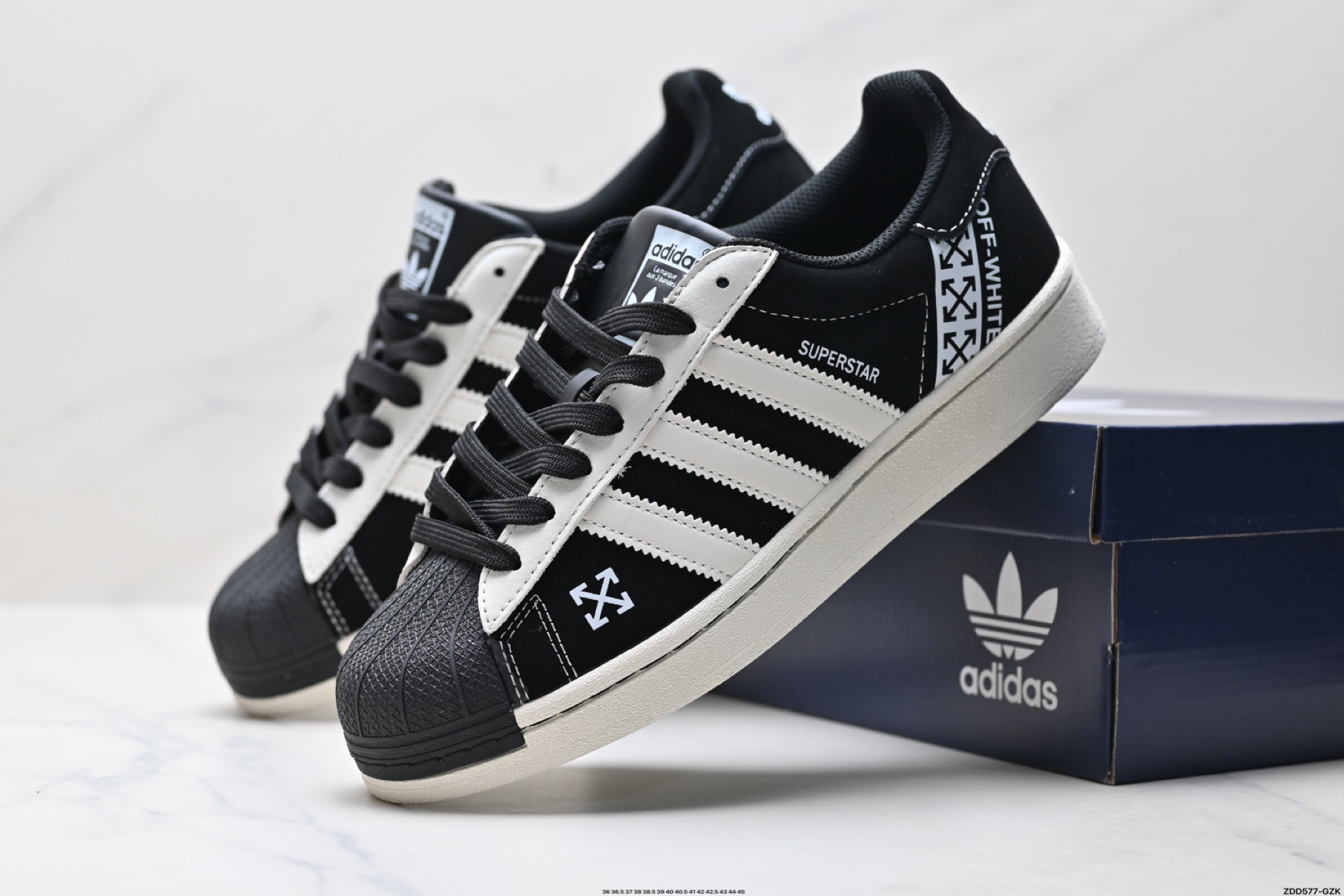 240 Adidas Originals Superstar 阿迪达斯 三叶草 贝壳头’DIY’系列低帮经典百搭休闲运动板鞋 AD8019