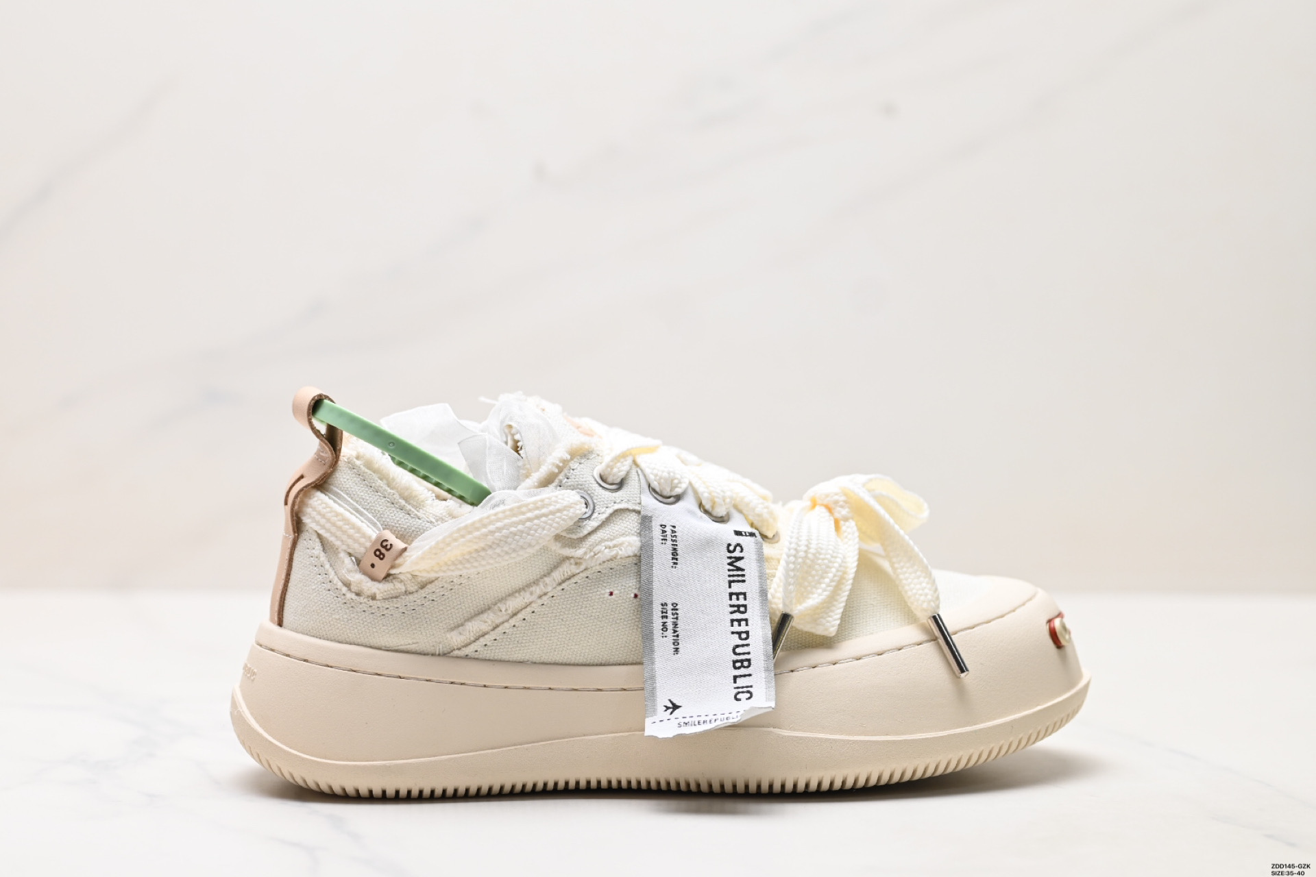SmileRepublic Zapatillas de Lona con Plataforma y Diseño de Parche para Mujer 6 i1750694439441 2170 0 0