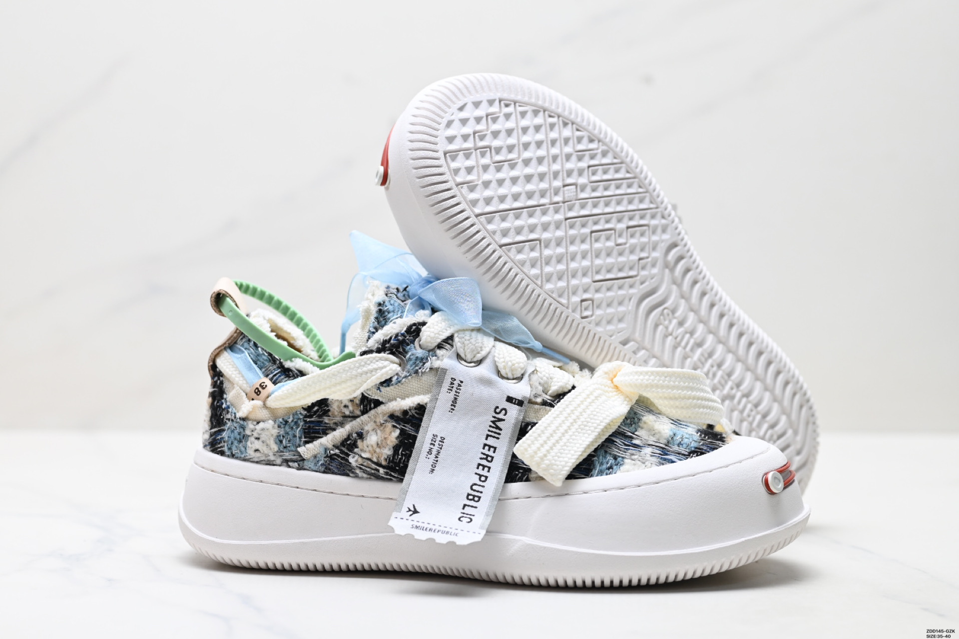 SMILEREPUBLIC Zapatillas de Lona con Plataforma y Diseño de Parche para Mujer 6 i1750694457571 1101 0 4