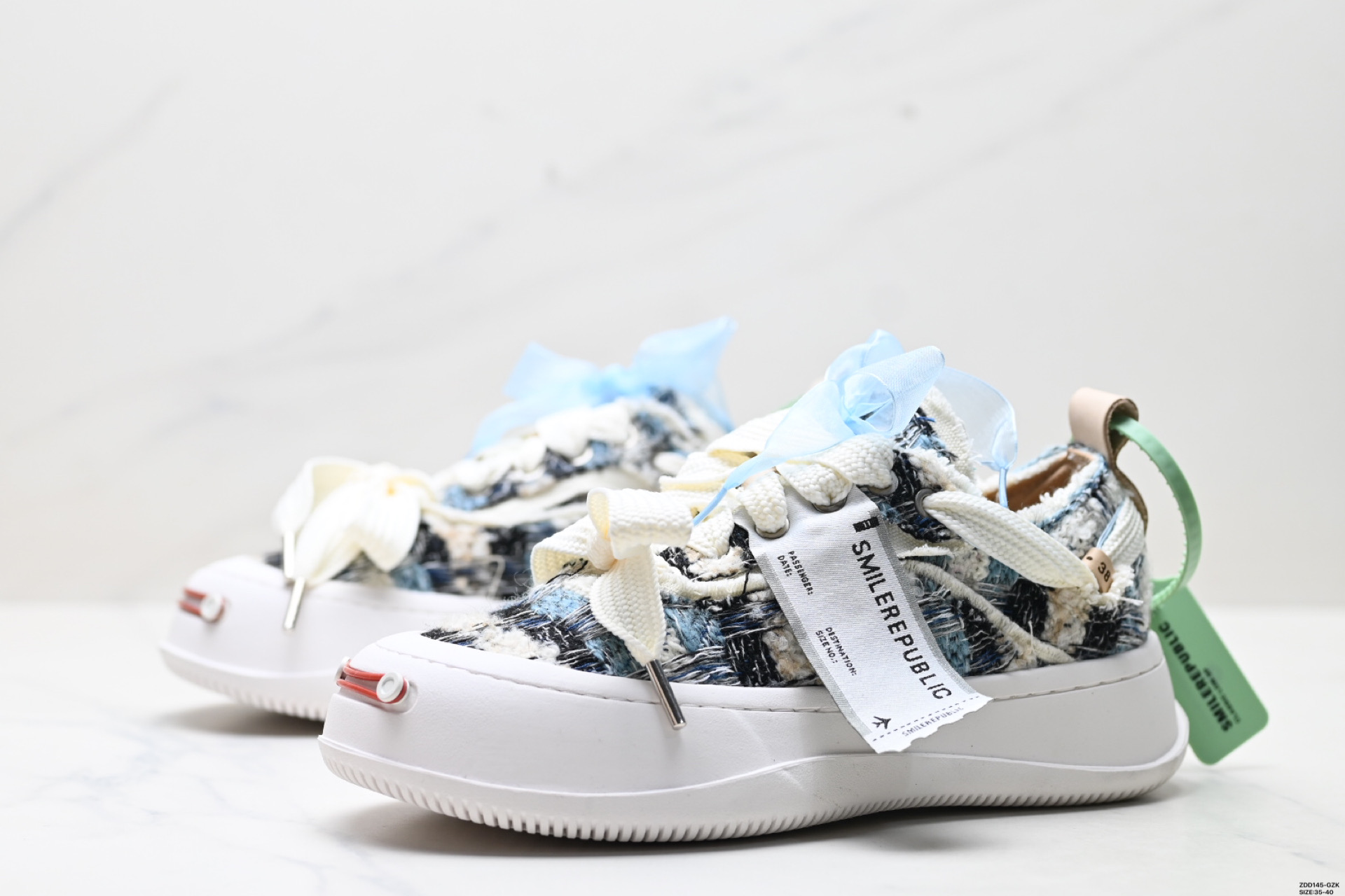 SMILEREPUBLIC Zapatillas de Lona con Plataforma y Diseño de Parche para Mujer 5 i1750694458538 8309 0 3