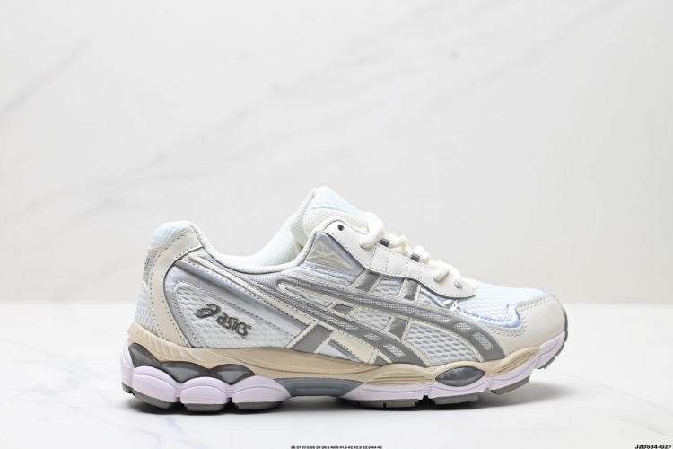 ASICS GEL-NYC Sneakers - Breathable Mesh & Synthetic Leather - Style 1203A542-100 1 ASICS GEL-NYC Running Shoes – Breathable Mesh, Durable AHAR+ Rubber