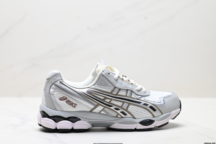 ASICS GEL-NYC White/Silver Running Shoes - Breathable Mesh, Durable AHAR+ Rubber 1 ASICS GEL-NYC Running Shoes – Breathable Mesh, Durable AHAR+ Rubber
