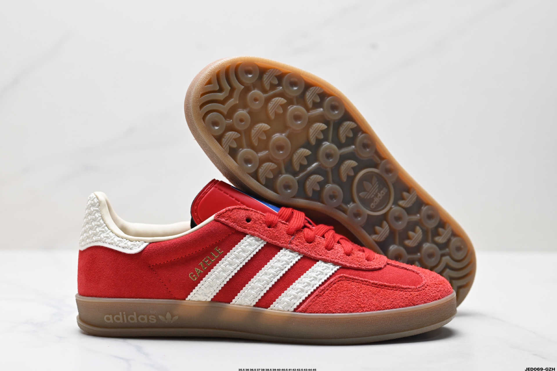 160 Adidas Originals Gazelle Indoor 三叶草休闲防滑耐磨低帮板鞋 IF1808