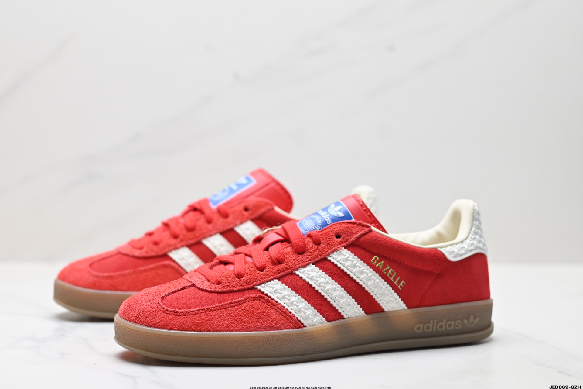 160 Adidas Originals Gazelle Indoor 三叶草休闲防滑耐磨低帮板鞋 IF1808