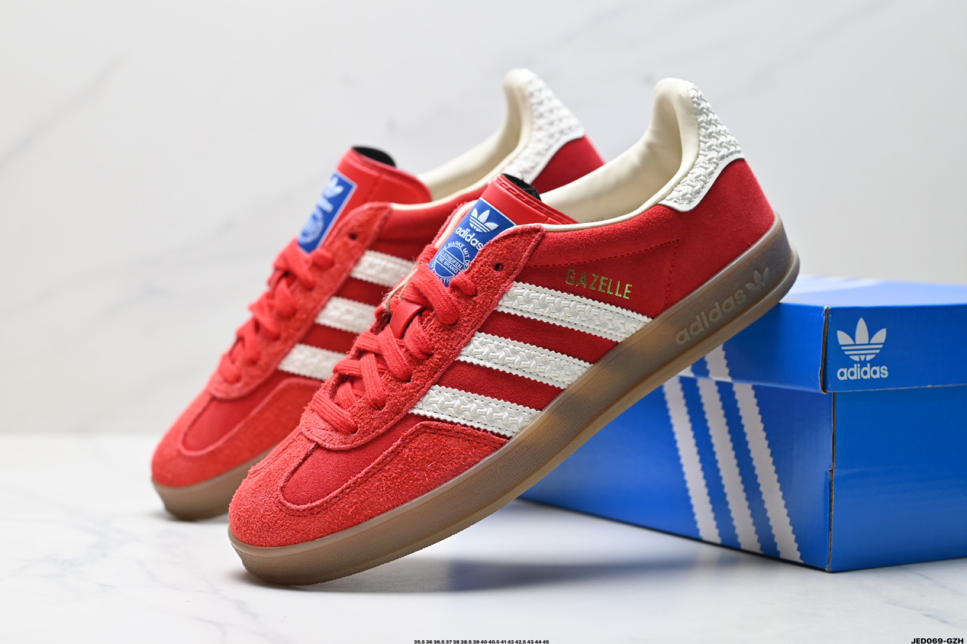 160 Adidas Originals Gazelle Indoor 三叶草休闲防滑耐磨低帮板鞋 IF1808