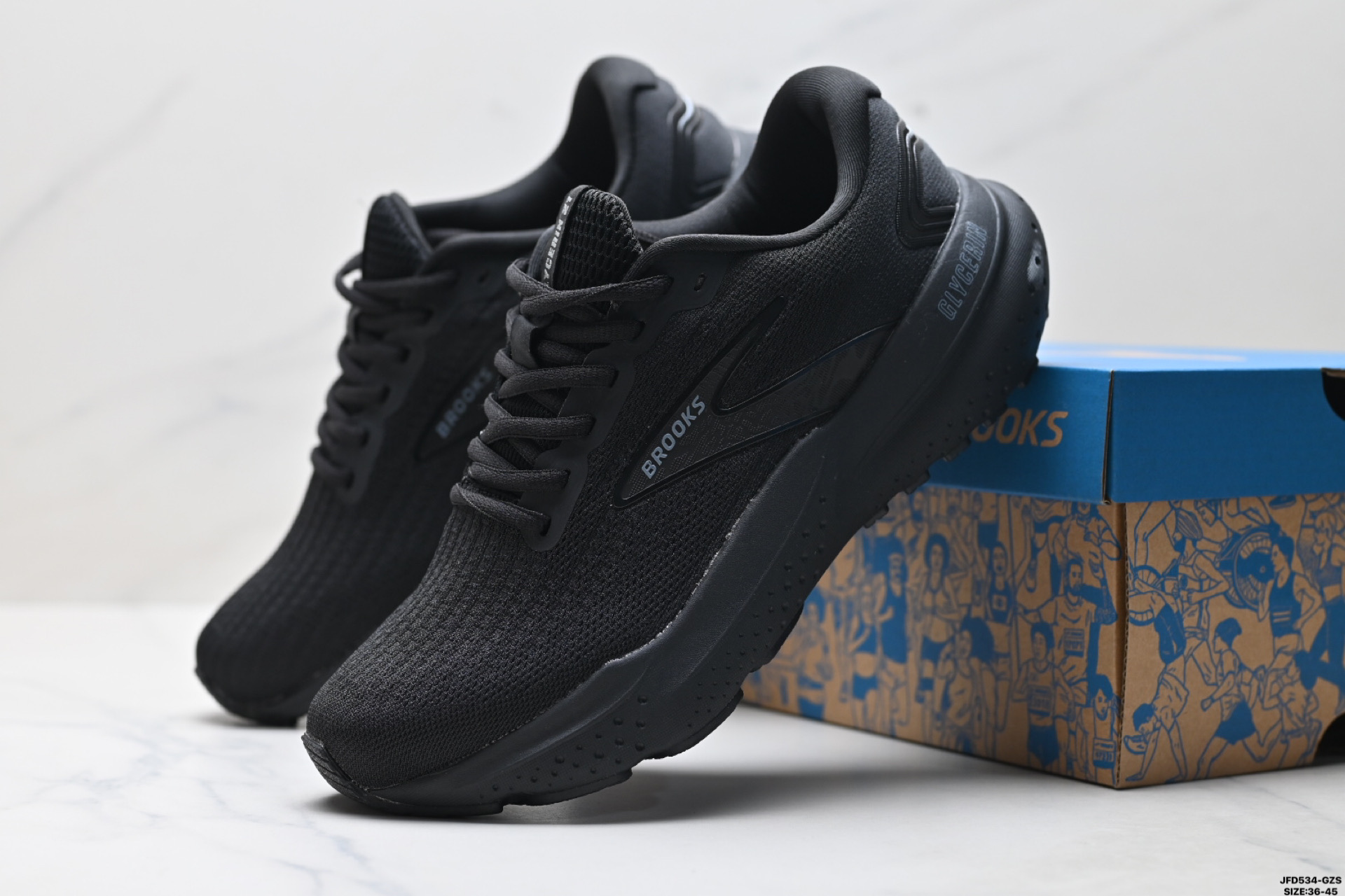 180 Brooks布鲁克斯 Glycerin 21跑鞋男子缓震马拉松氮气慢跑鞋 110419 1D 102