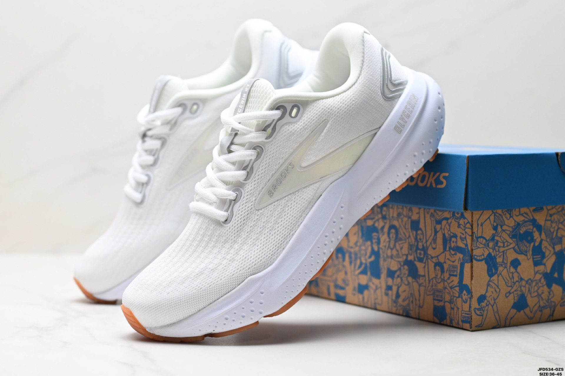 180 Brooks布鲁克斯 Glycerin 21跑鞋男子缓震马拉松氮气慢跑鞋 110419 1D 102