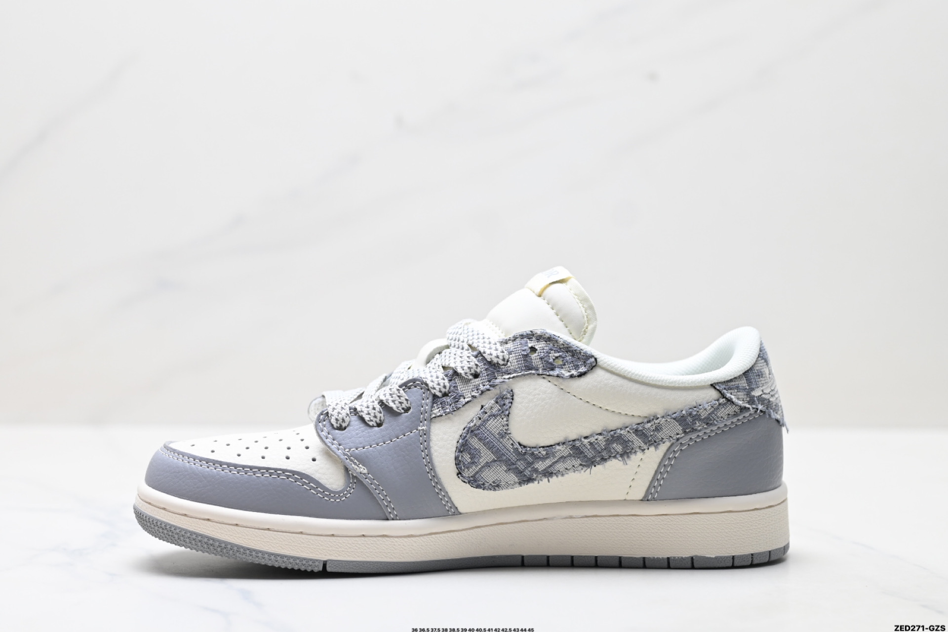 270 Nike Air Jordan 1 x Travis Scott AJ1倒勾 乔一倒钩 ‘DIY’定制 耐克 低帮文化篮球鞋 XS7089-612