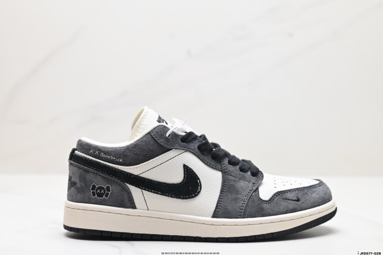 Nike Air Jordan 1 Low Casual Sneakers - Premium Leather, Official Colors 1 Nike Air Jordan 1 Low Casual Sneakers – Premium Leather, Official Colors