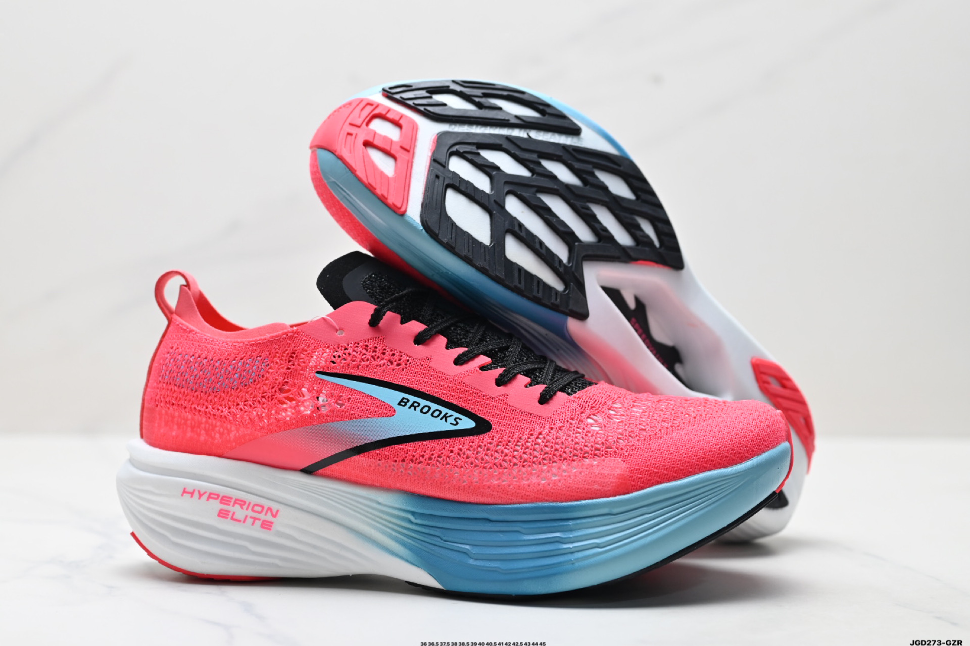 190 Brooks布鲁克斯 Hyperion Elite 4 PB 舒适百搭防滑耐磨 低帮 越野竞速跑步鞋 100046 1D 645