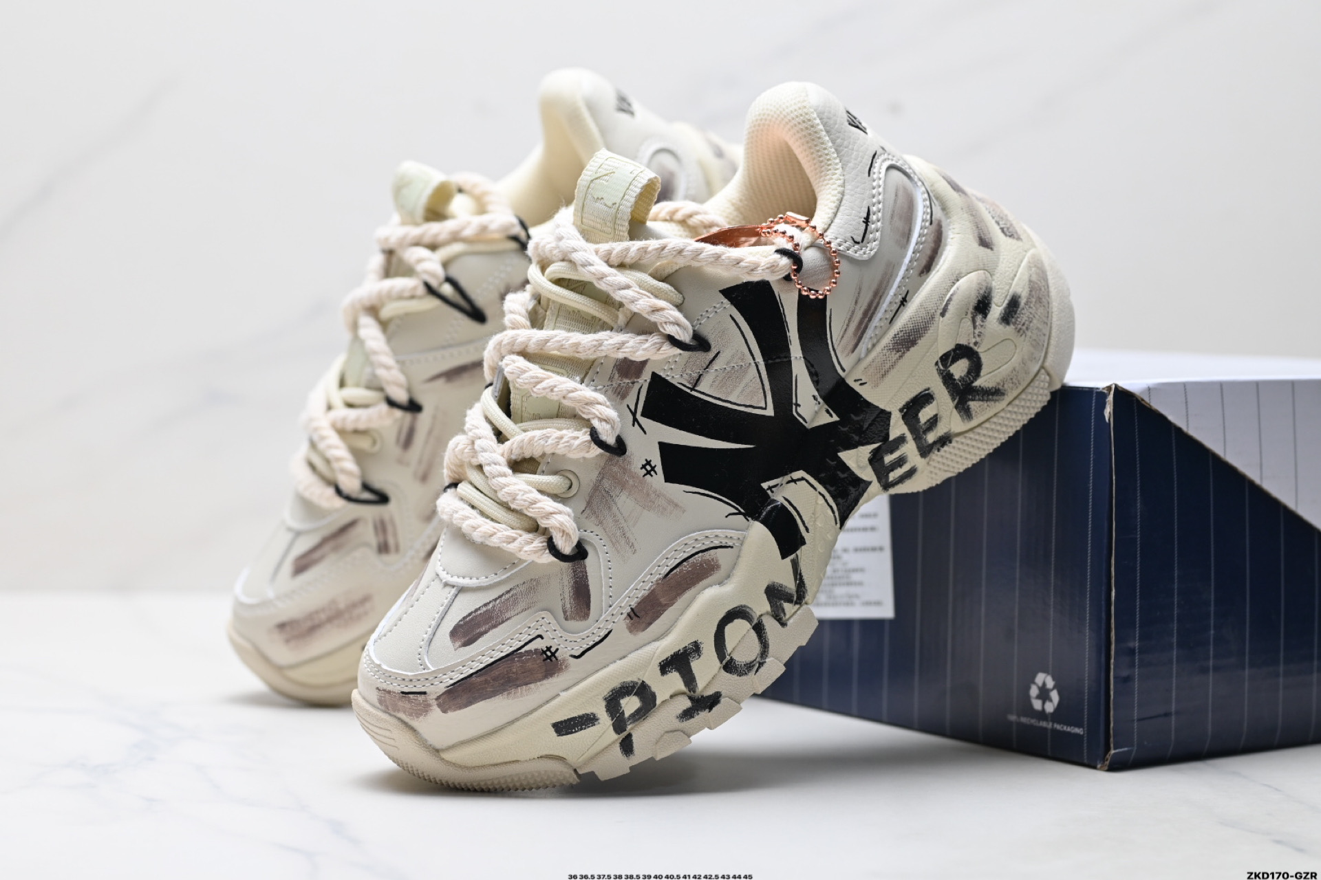 280 MLB Chunky Liner PU ‘DIY定制’ 简约时尚 百搭 包裹性保暖防滑防水减震 低帮 板鞋 3ASXCA12N