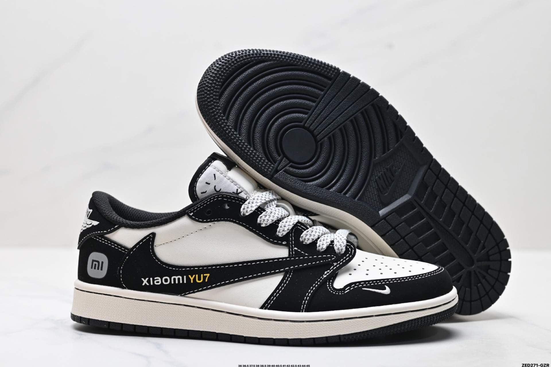 270 Nike Air Jordan 1 x Travis Scott AJ1倒勾 乔一倒钩 ‘DIY’定制 耐克 低帮文化篮球鞋 XX3168-189