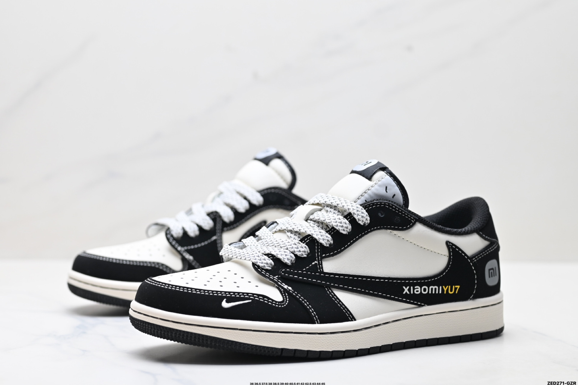 270 Nike Air Jordan 1 x Travis Scott AJ1倒勾 乔一倒钩 ‘DIY’定制 耐克 低帮文化篮球鞋 XX3168-189