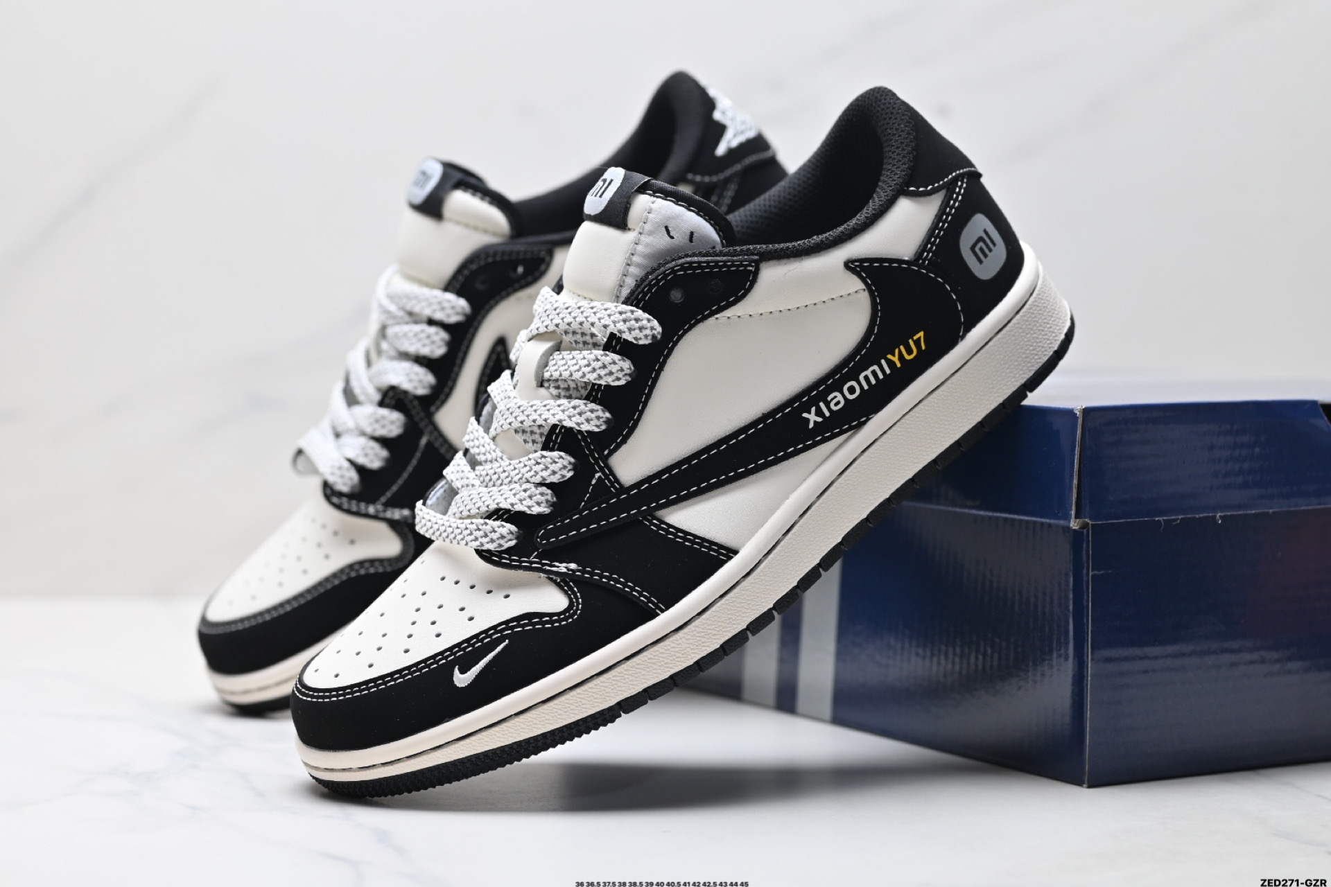 270 Nike Air Jordan 1 x Travis Scott AJ1倒勾 乔一倒钩 ‘DIY’定制 耐克 低帮文化篮球鞋 XX3168-189