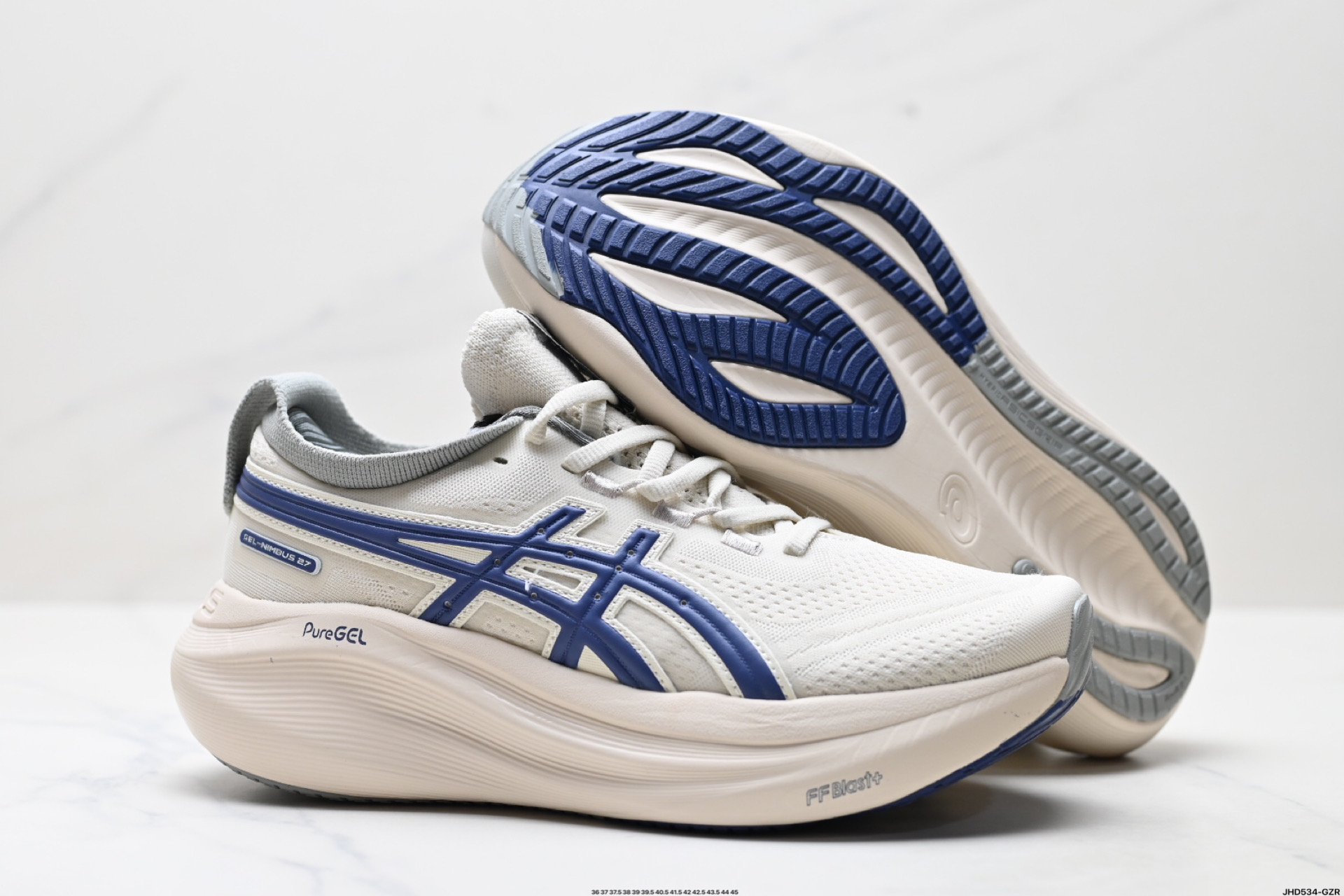 200 Asics Gel-Nimbus 27 舒适防滑耐磨低帮休闲跑步鞋 1011C028-200