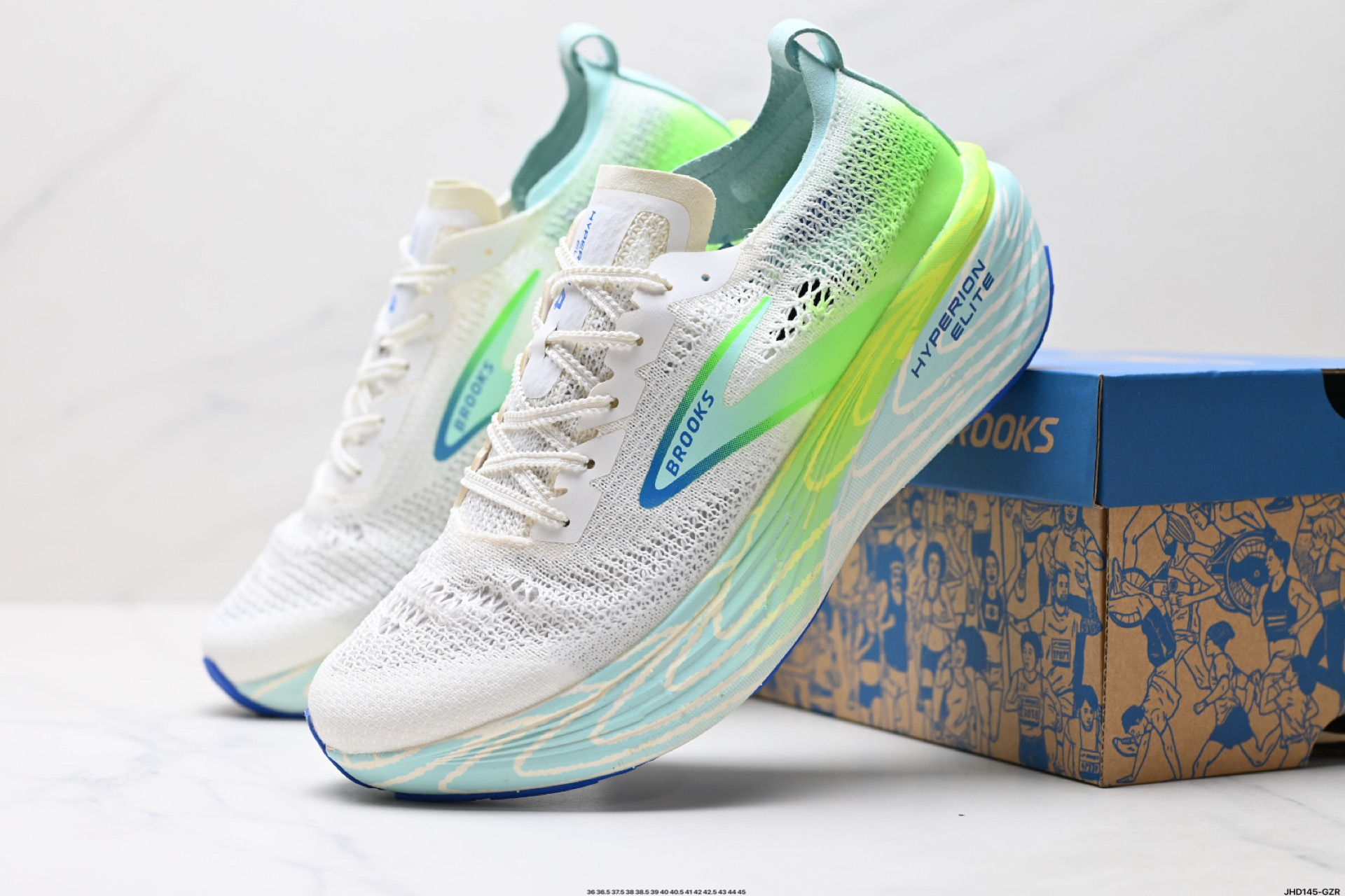 200 Brooks布鲁克斯 Hyperion Elite 4 PB 舒适百搭防滑耐磨 低帮 越野竞速跑步鞋 100053 1D 134