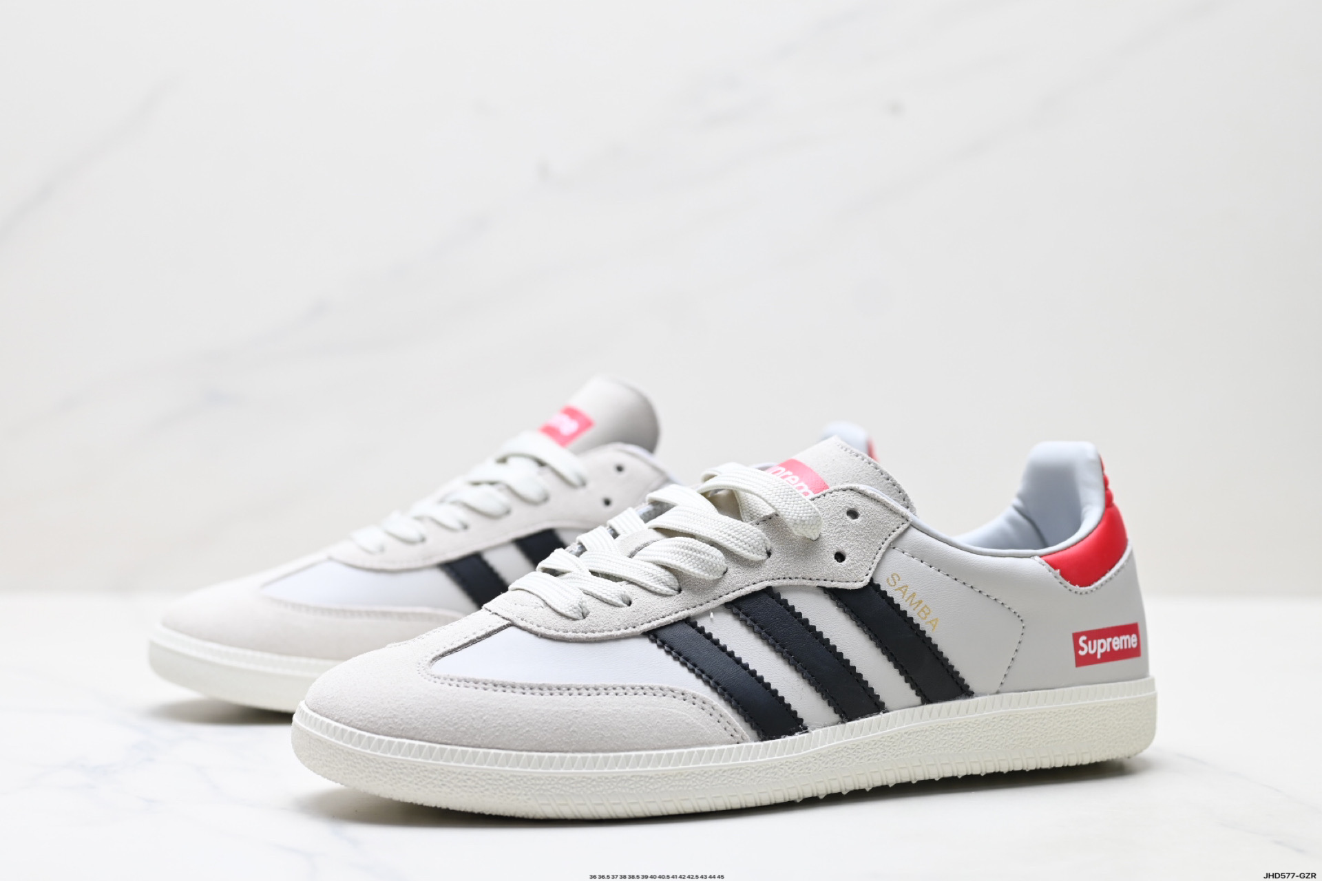 200 Adidas Originals Samba OG ‘DIY’桑巴舞系列 阿迪达斯 三叶草绅士德训足球风百搭低帮休闲运动板鞋 GJ75814