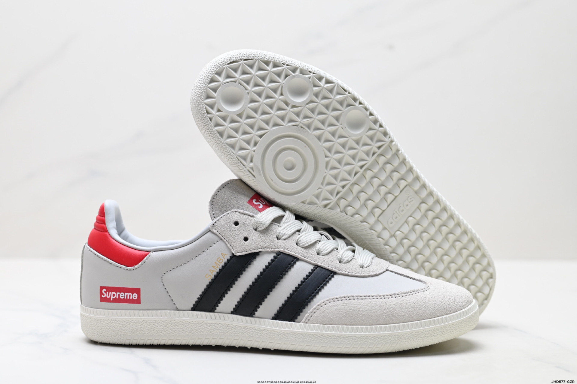 200 Adidas Originals Samba OG ‘DIY’桑巴舞系列 阿迪达斯 三叶草绅士德训足球风百搭低帮休闲运动板鞋 GJ75814