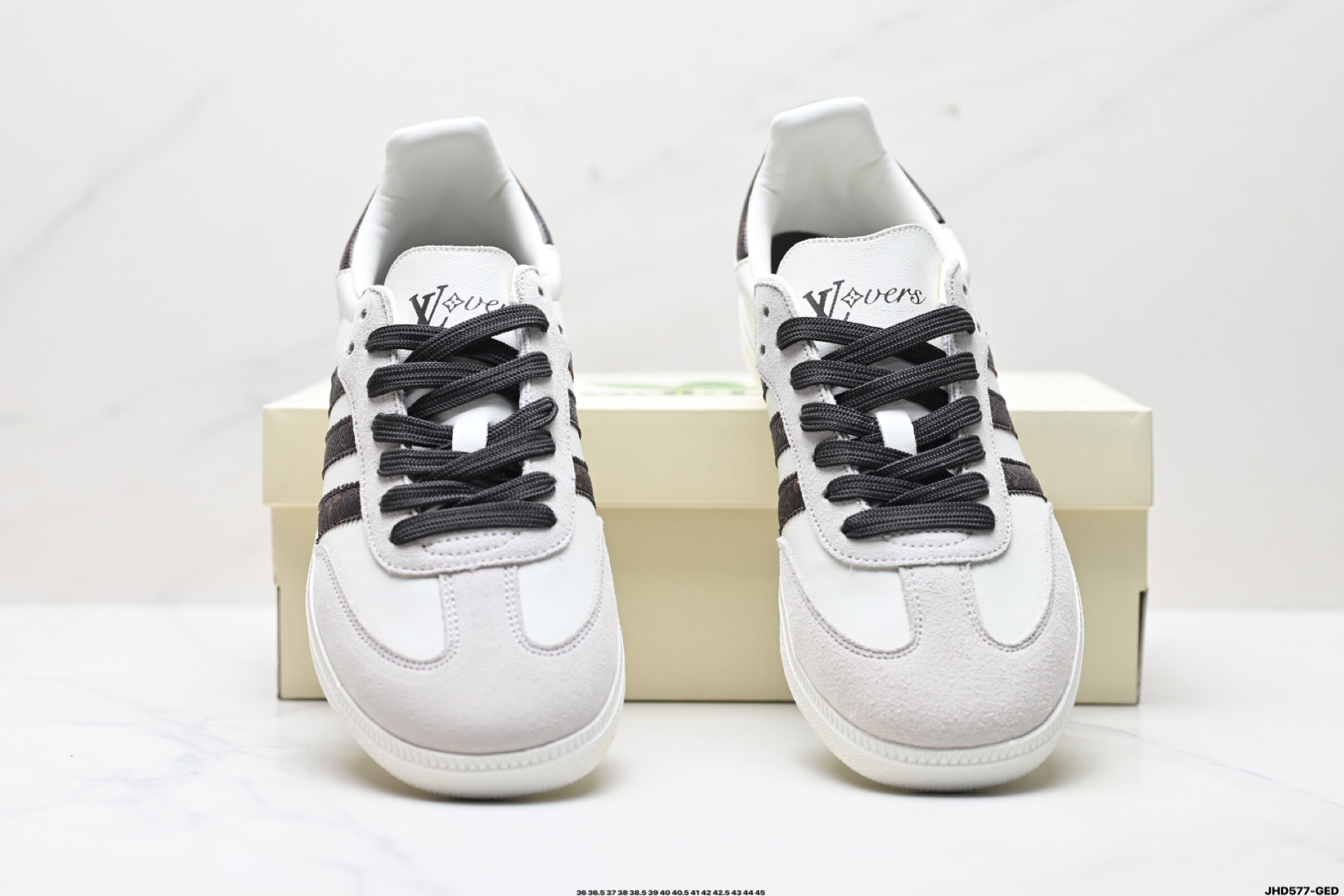 200 Adidas Originals Samba OG ‘DIY’桑巴舞系列 阿迪达斯 三叶草绅士德训足球风百搭低帮休闲运动板鞋 GJ75803