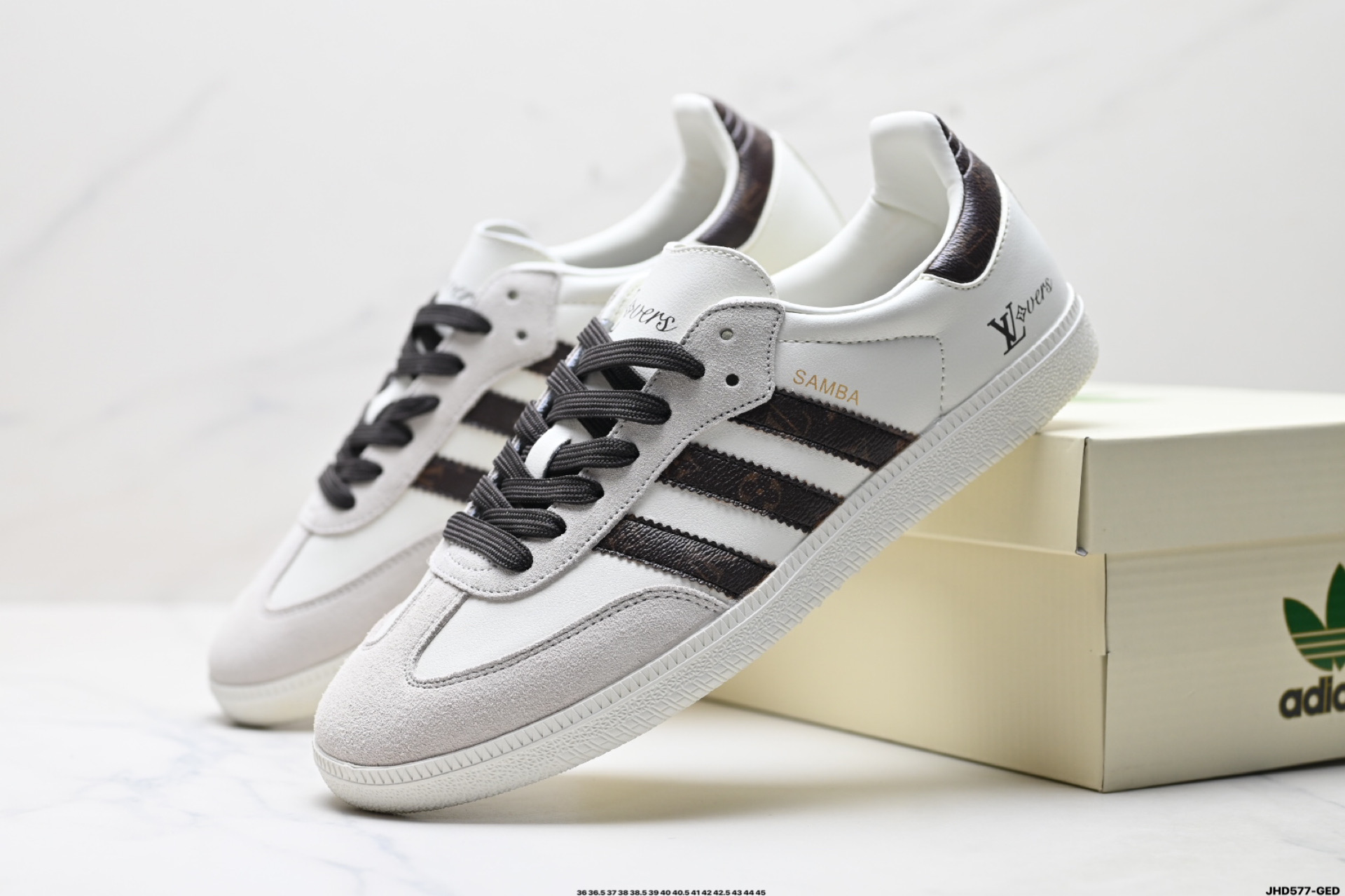 200 Adidas Originals Samba OG ‘DIY’桑巴舞系列 阿迪达斯 三叶草绅士德训足球风百搭低帮休闲运动板鞋 GJ75803