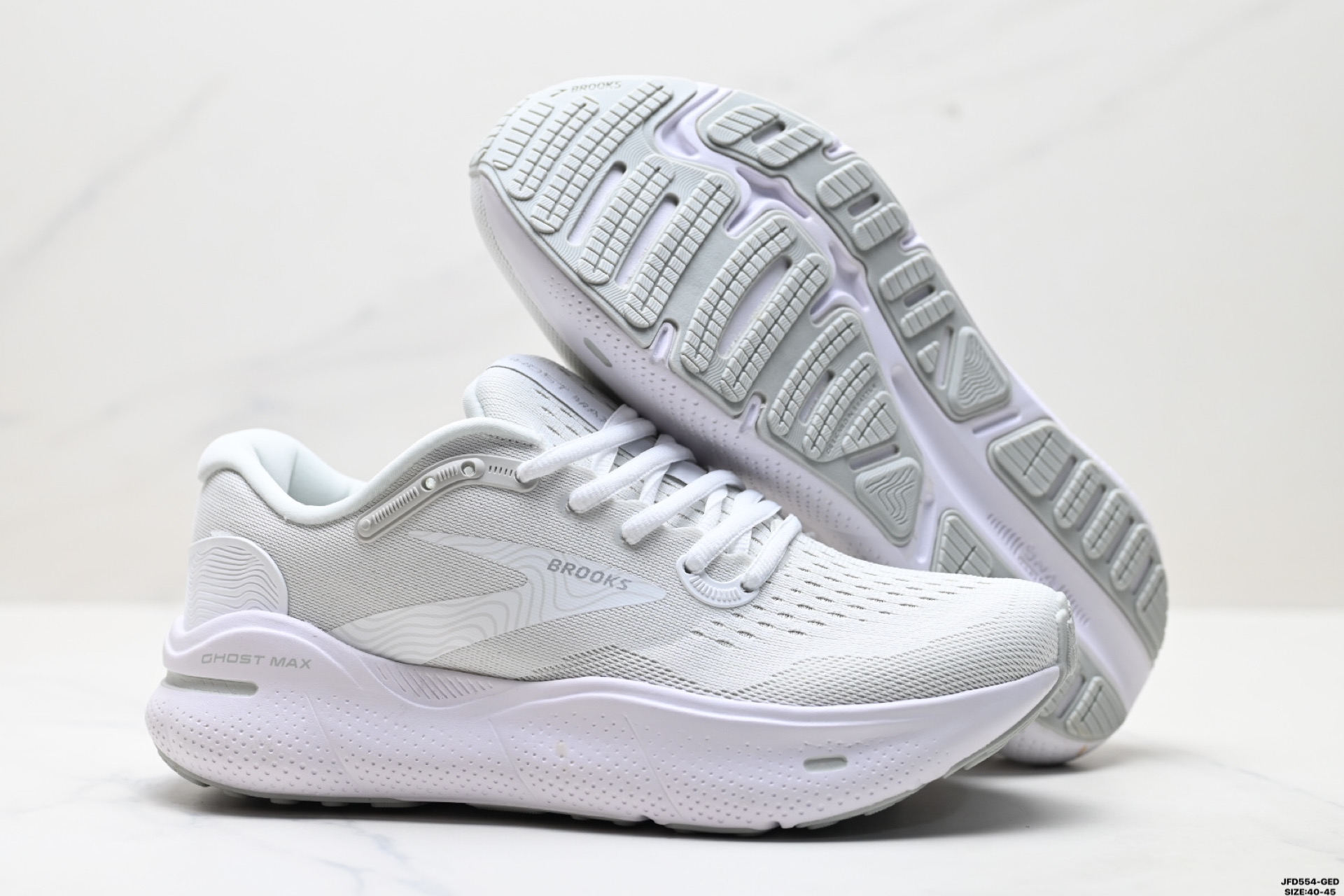 180 Brooks布鲁克斯 Ghost Max 网面时尚 网布耐磨透气 低帮 休闲跑步鞋 120395 1B 082