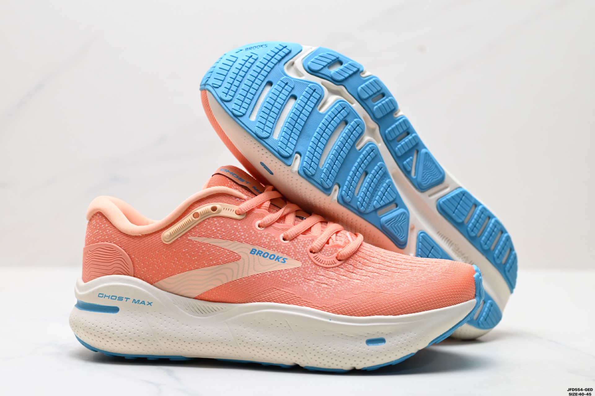 180 Brooks布鲁克斯 Ghost Max 网面时尚 网布耐磨透气 低帮 休闲跑步鞋 120395 1B 082