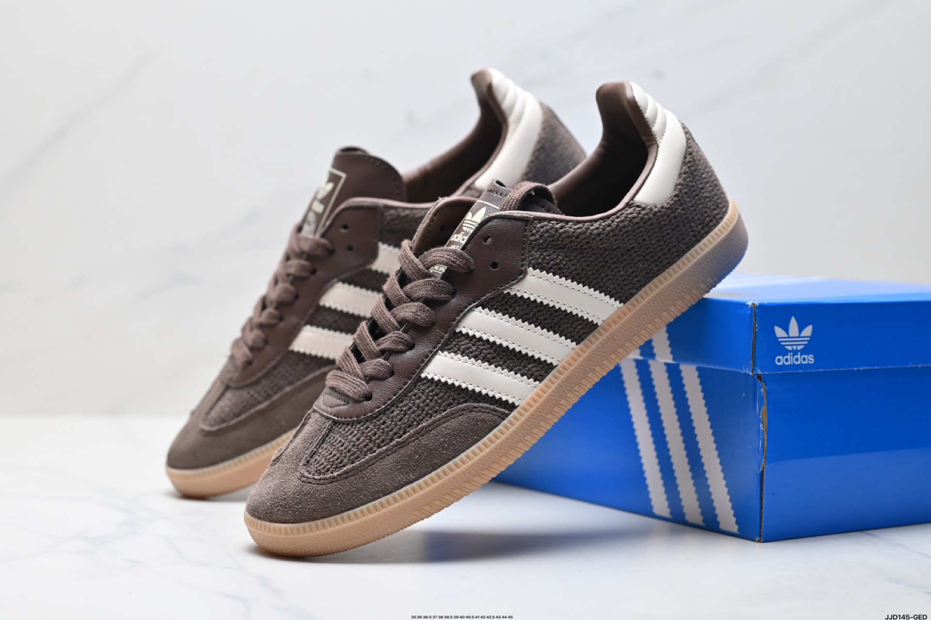 140 阿迪达斯AD Originals Samba Vegan OG桑巴舞系列绅士德训足球风百搭休闲运动板鞋 Jl3184