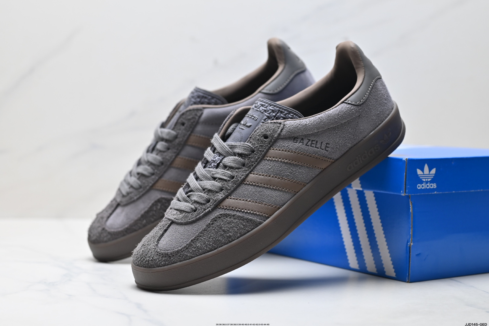 140 Adidas Originals Gazelle Indoor 三叶草休闲防滑耐磨低帮板鞋 JQ6213