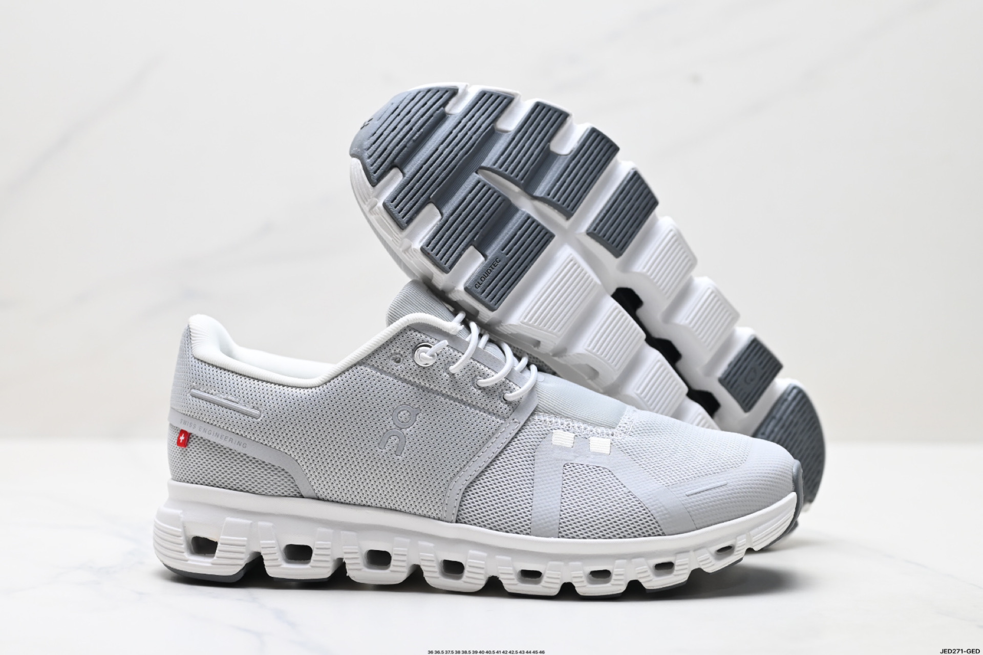 On Cloud 6 Zapatillas Ligeras para Correr y Uso Diario en Gris y Blanco 6 i1751215205893 1259 0 4