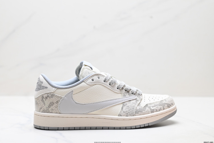 Nike Air Jordan 1 x Travis Scott 'DIY' Low Top Basketball Shoes 1 Nike Air Jordan 1 x Travis Scott ‘DIY’ Low Top Basketball Shoes