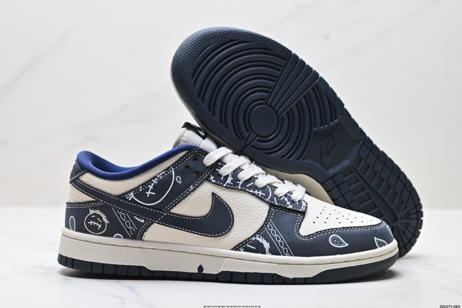 270 Nike Dunk Low Retro ‘DIY高端定制’耐克 低帮休闲运动板鞋 KK1333-046