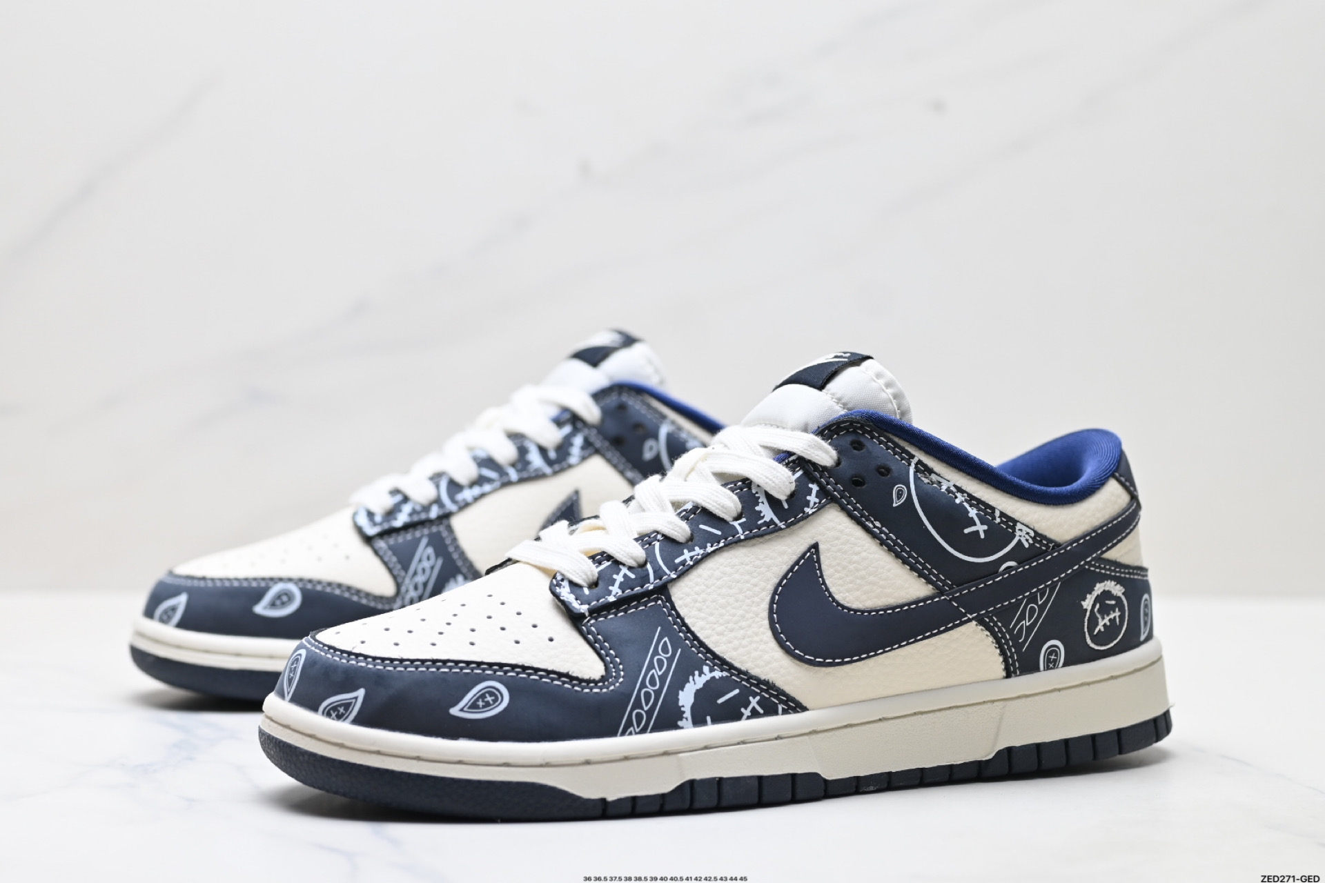 270 Nike Dunk Low Retro ‘DIY高端定制’耐克 低帮休闲运动板鞋 KK1333-046