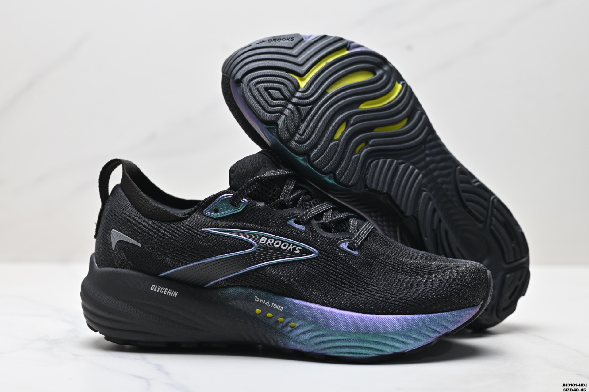 200 Brooks布鲁克斯Glycerin甘油22跑鞋男子缓震马拉松氮气慢跑鞋 110446 1D 020