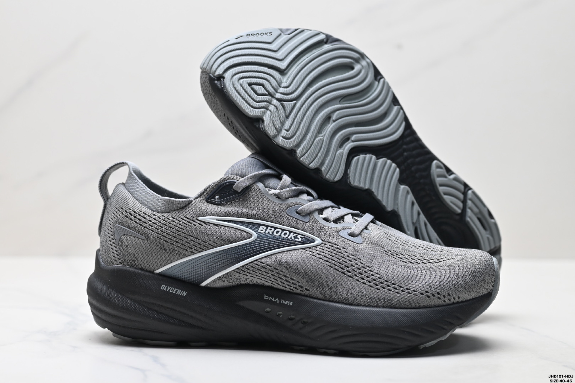 200 Brooks布鲁克斯Glycerin甘油22跑鞋男子缓震马拉松氮气慢跑鞋 110446 1D 020