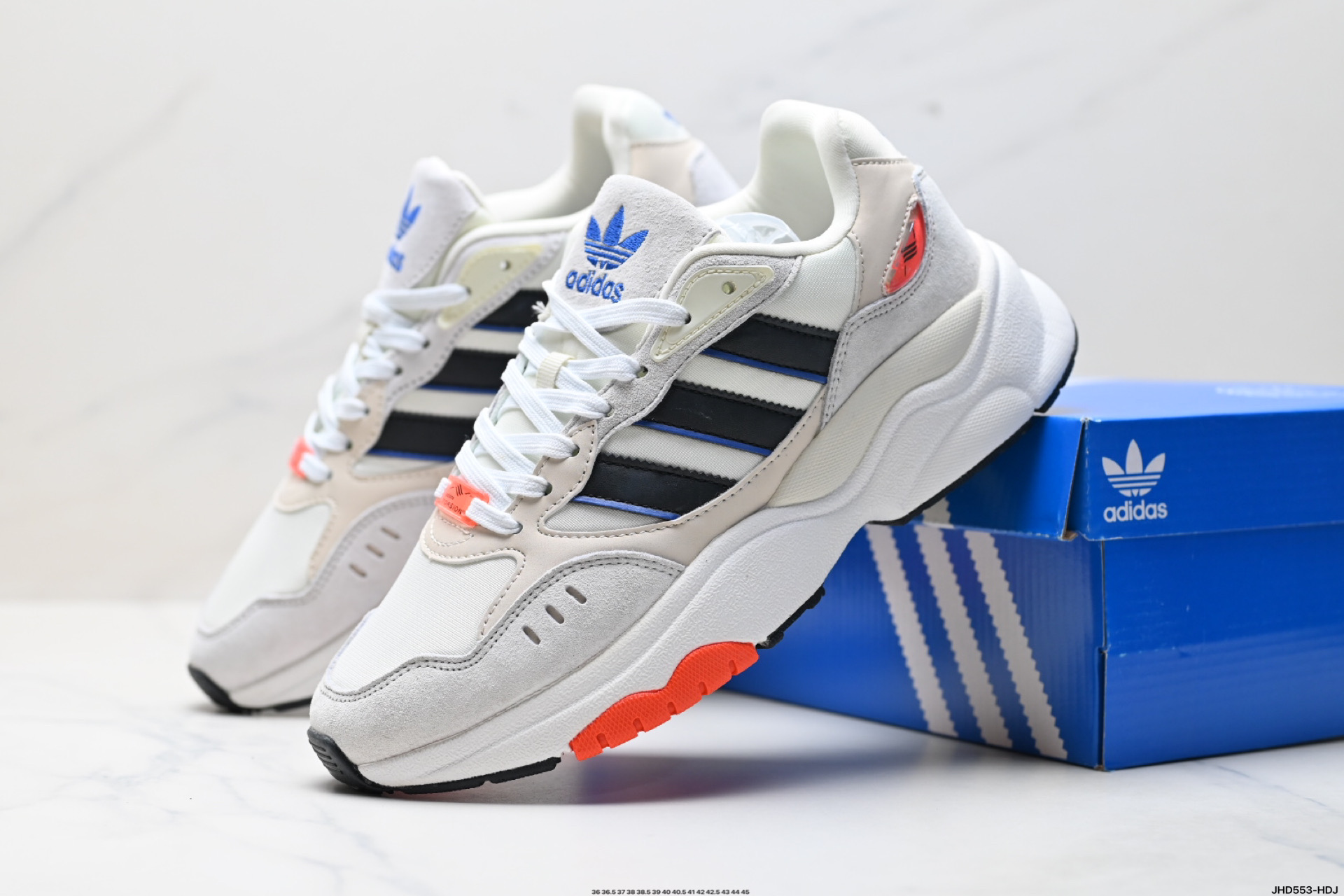 200 阿迪达斯 新款 三叶草 厚底 RETROPY F90新款经典运动鞋以90年代经典跑步鞋 HP6414