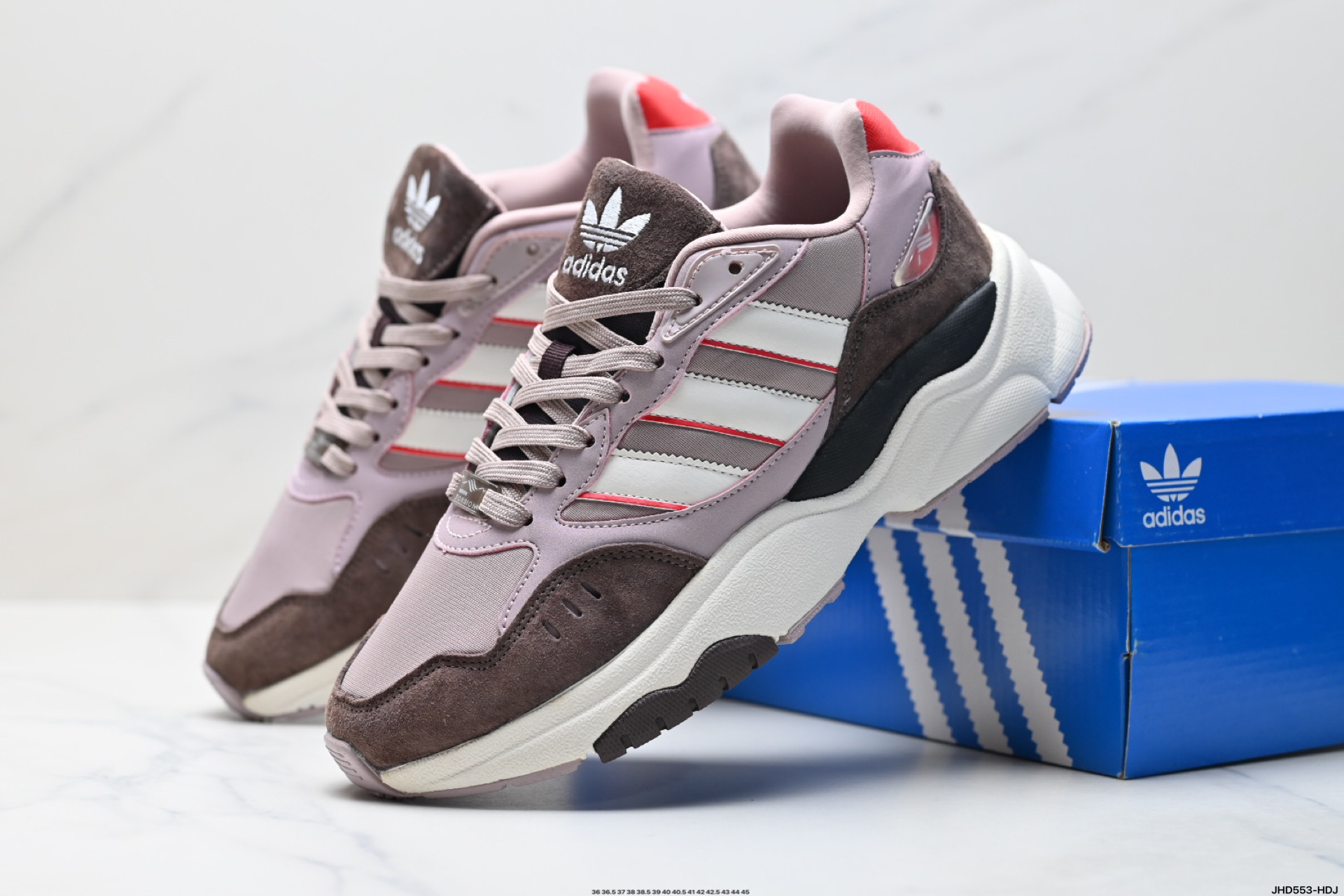 200 阿迪达斯 新款 三叶草 厚底 RETROPY F90新款经典运动鞋以90年代经典跑步鞋 HP6414